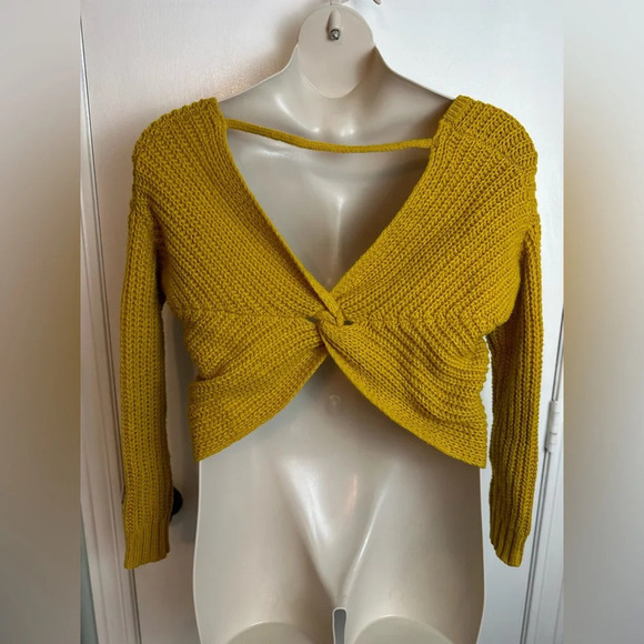 Yet Again Soft Comfy Wool Alpaca Blend Back Knot Tie Pullover Sweater Sz L #1416 - Picture 2 of 6